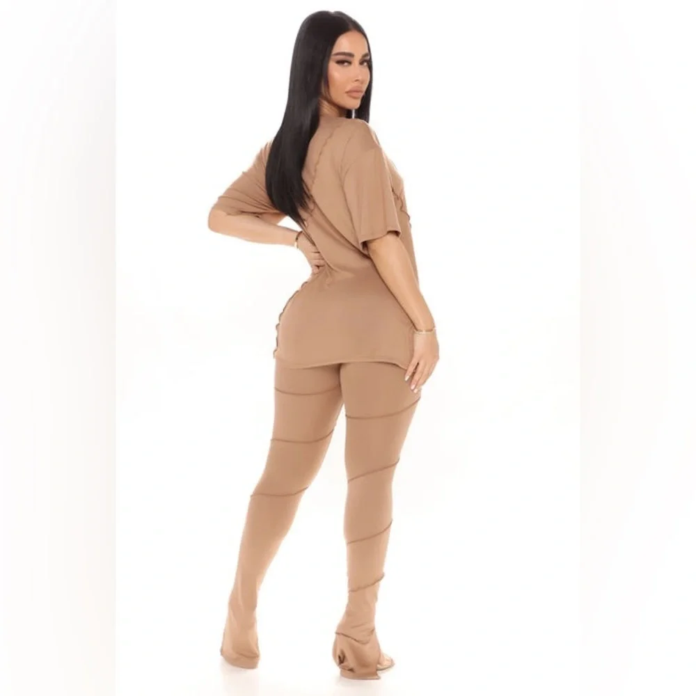 Tan Leggings Set